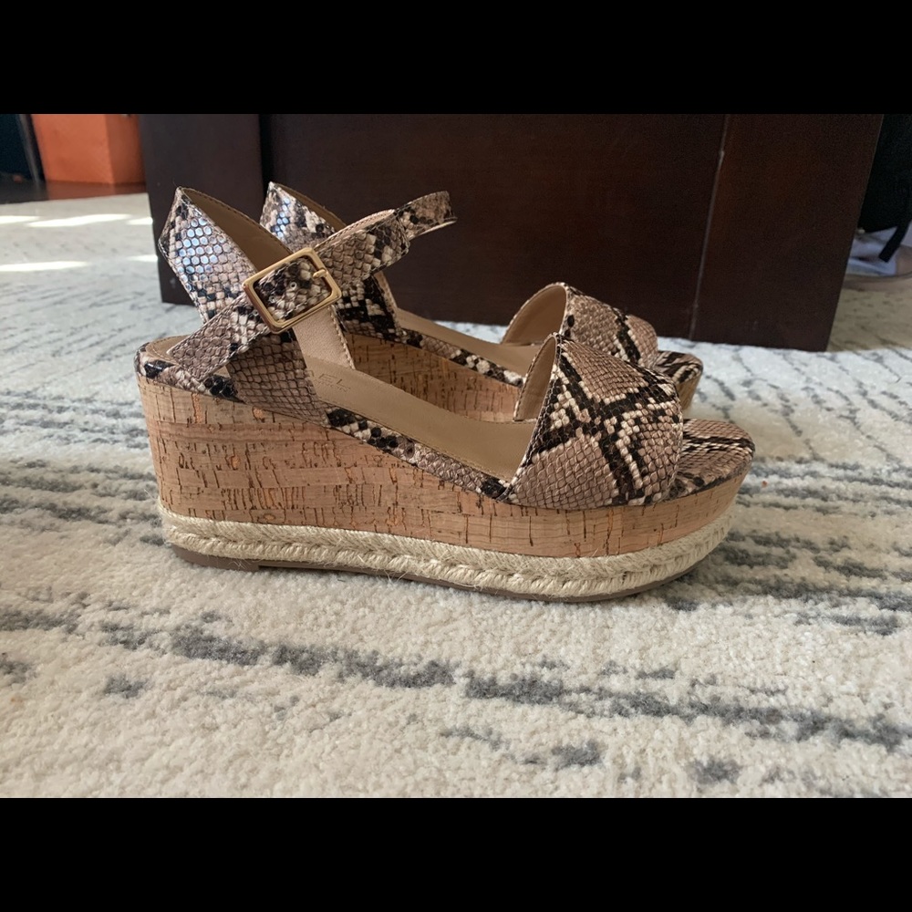 Michael Shanon Brown Snakeskin Platforms